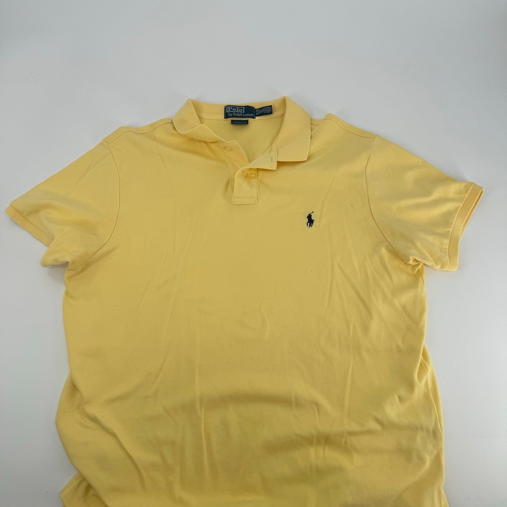 Polo Ralph Lauren Men's Yellow‎ Custom Fit Short Sleeve Polo Shirt